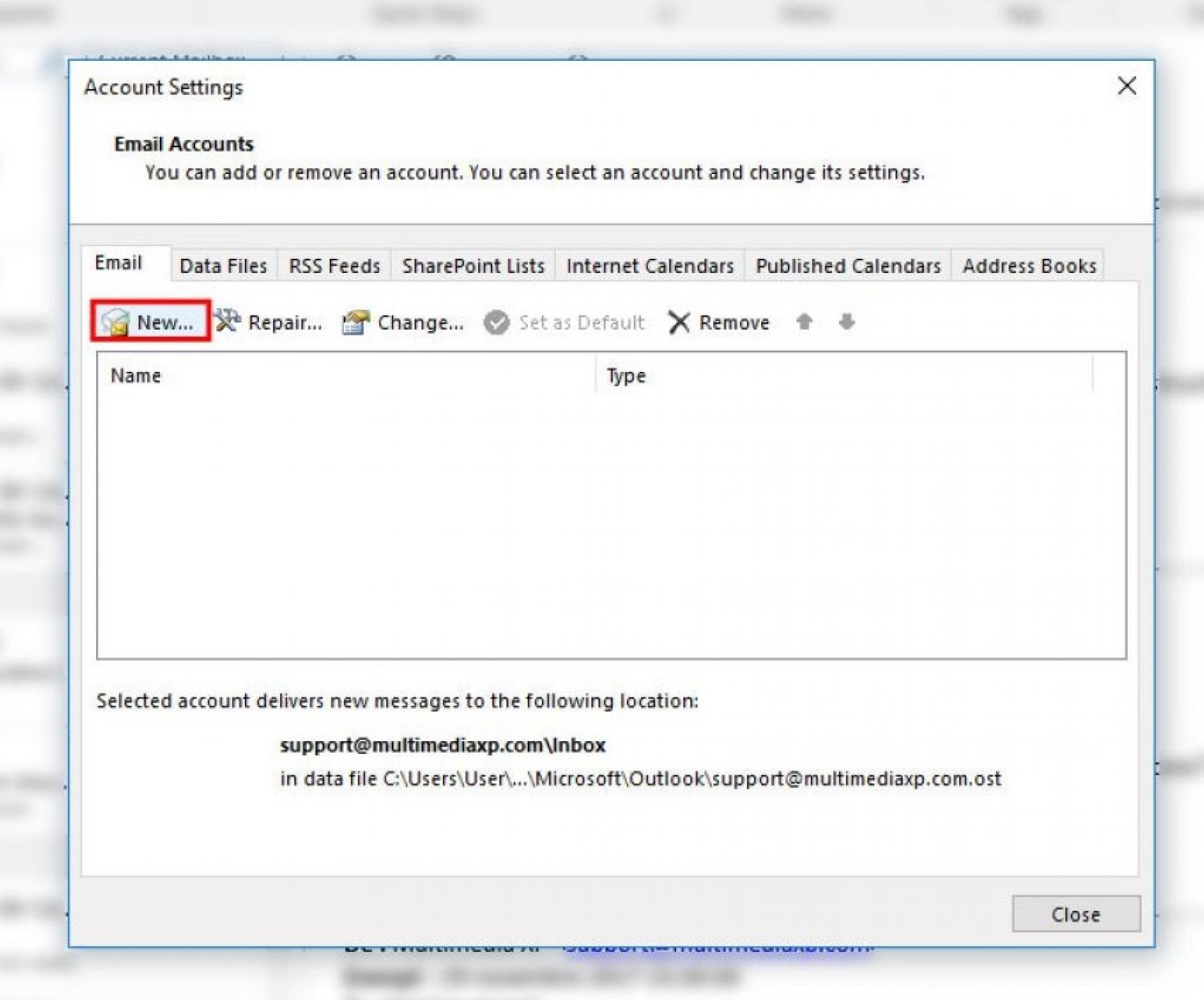 outlook for mac change imap account to pop
